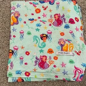 Posh Peanut Mermaid Swaddle with Bow